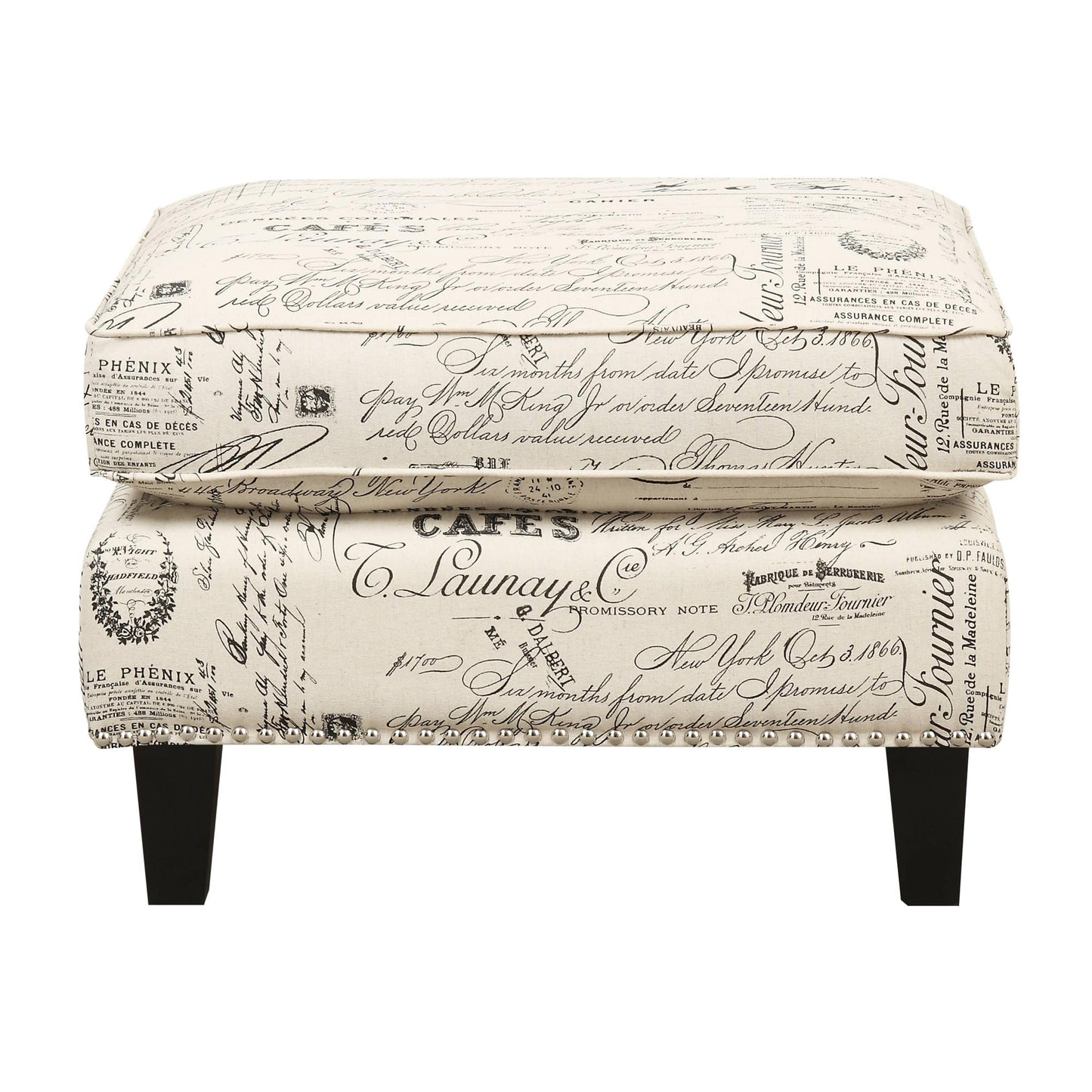  Elements International Erica UER636000CA Ottoman IMAGE 2