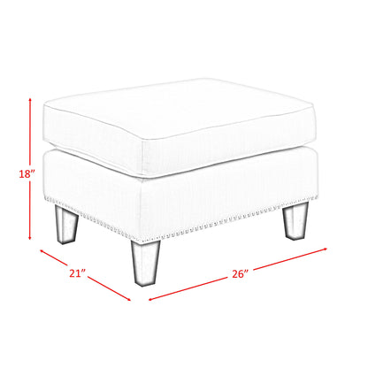  Elements International Erica UER636000CA Ottoman IMAGE 7