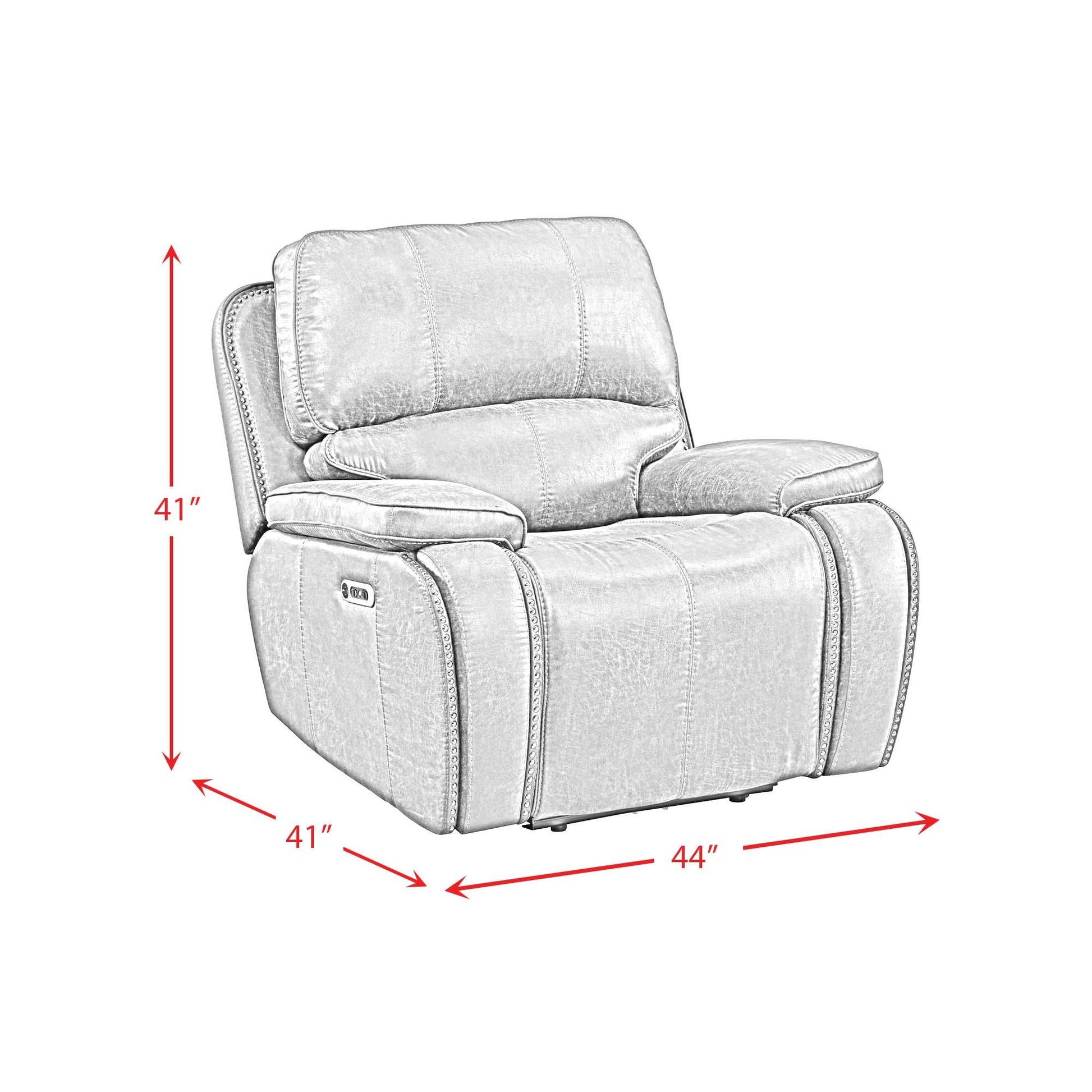  Elements International Atlantis U-5230-8640-105PP Power Motion Recliner IMAGE 12