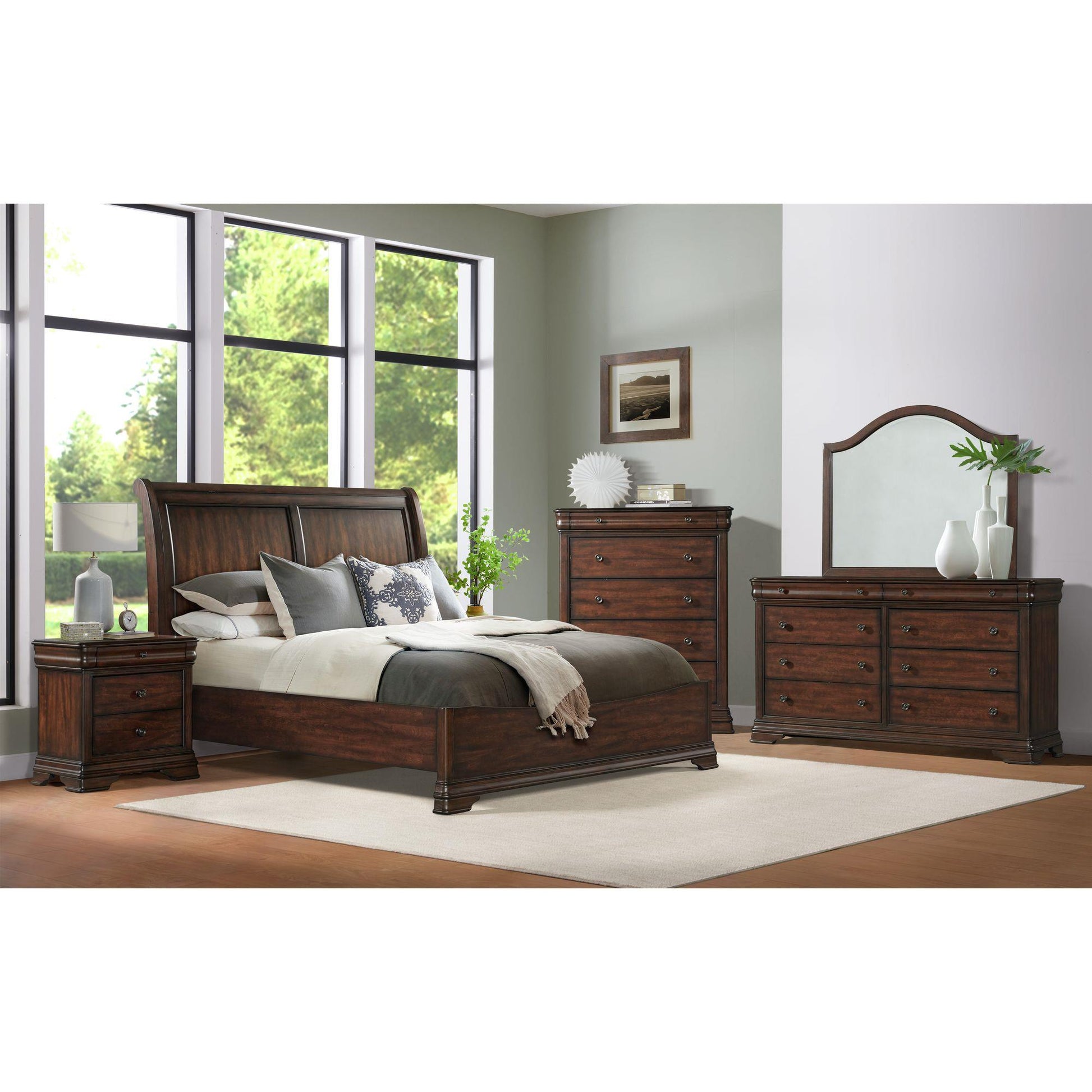  Elements International Phillipe B-5210-5-QB Queen Bed IMAGE 4