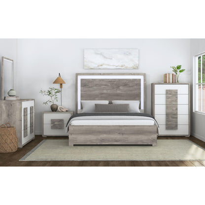  Elements International San Matteo B-16010-7-QBL Queen Bed IMAGE 3