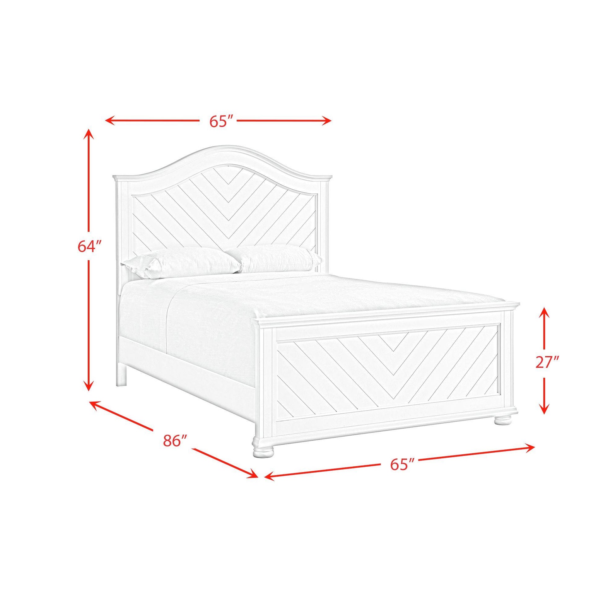  Elements International Kona B-9340-7-QB Queen Panel Bed IMAGE 8