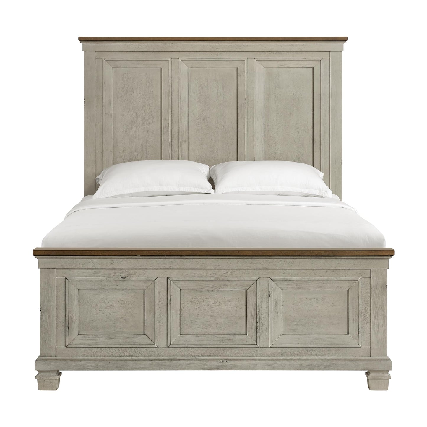  Elements International Farmington B-9890-7-QB Queen Panel Bed IMAGE 2
