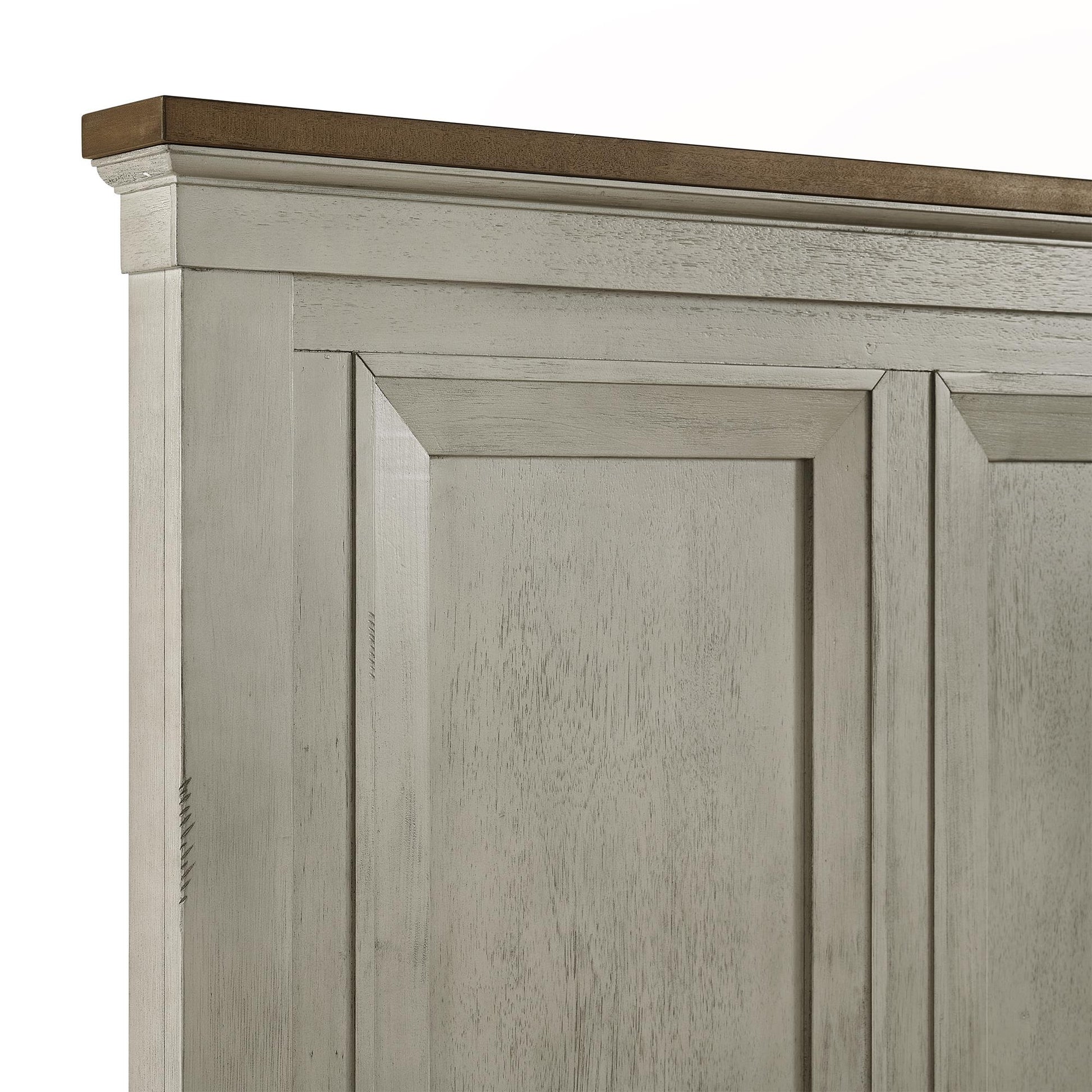  Elements International Farmington B-9890-7-QB Queen Panel Bed IMAGE 5