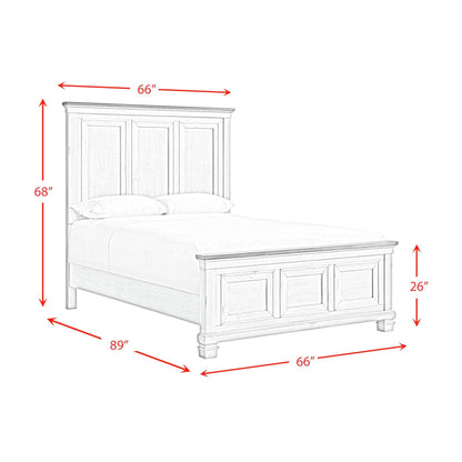  Elements International Farmington B-9890-7-QB Queen Panel Bed IMAGE 9