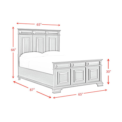  Elements International Bridgestone B-10980-7-QB Queen Panel Bed IMAGE 8