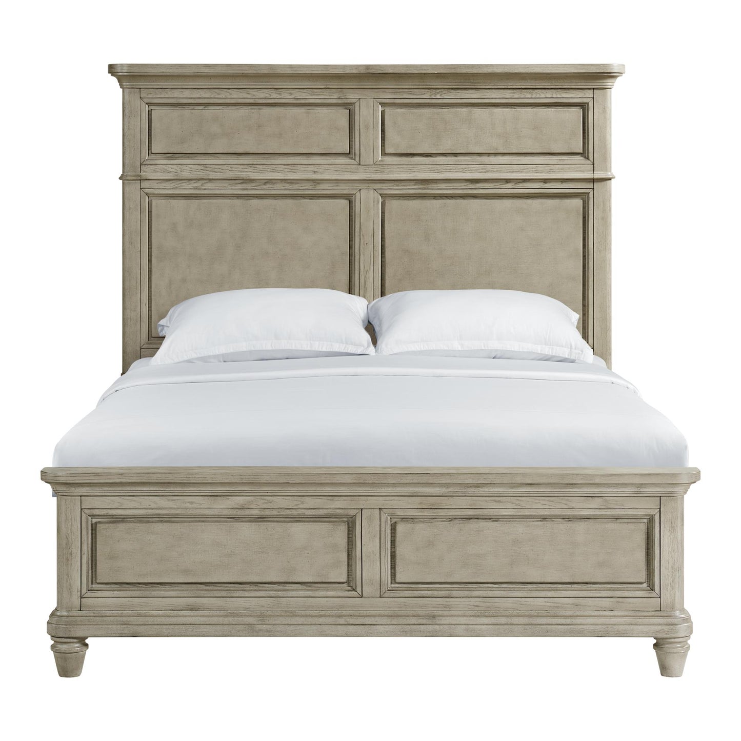  Elements International Whit-Ash B-11360-3-QB Queen Panel Bed IMAGE 2
