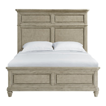  Elements International Whit-Ash B-11360-3-QB Queen Panel Bed IMAGE 2