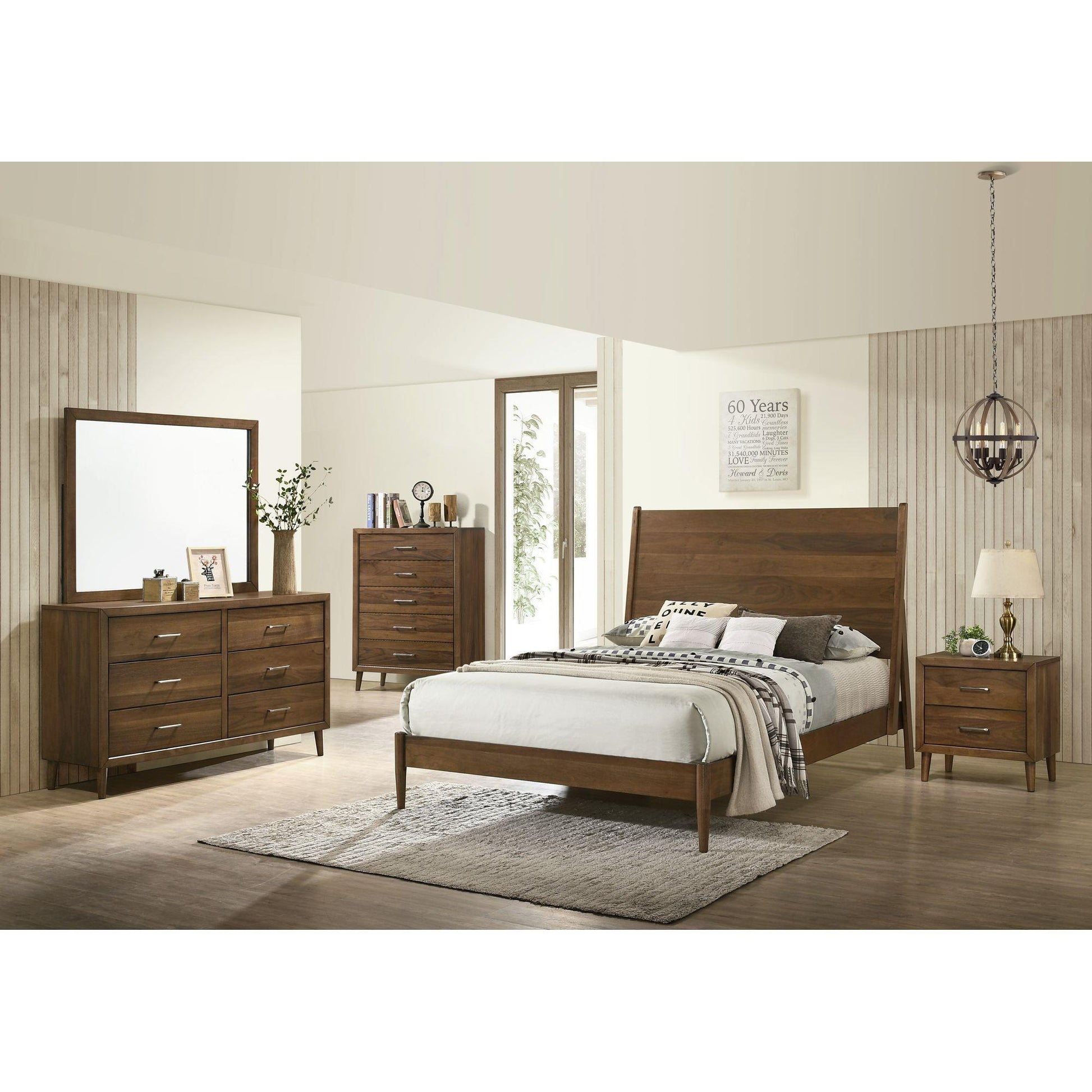  Elements International Malibu MC400QB Queen Panel Bed IMAGE 3