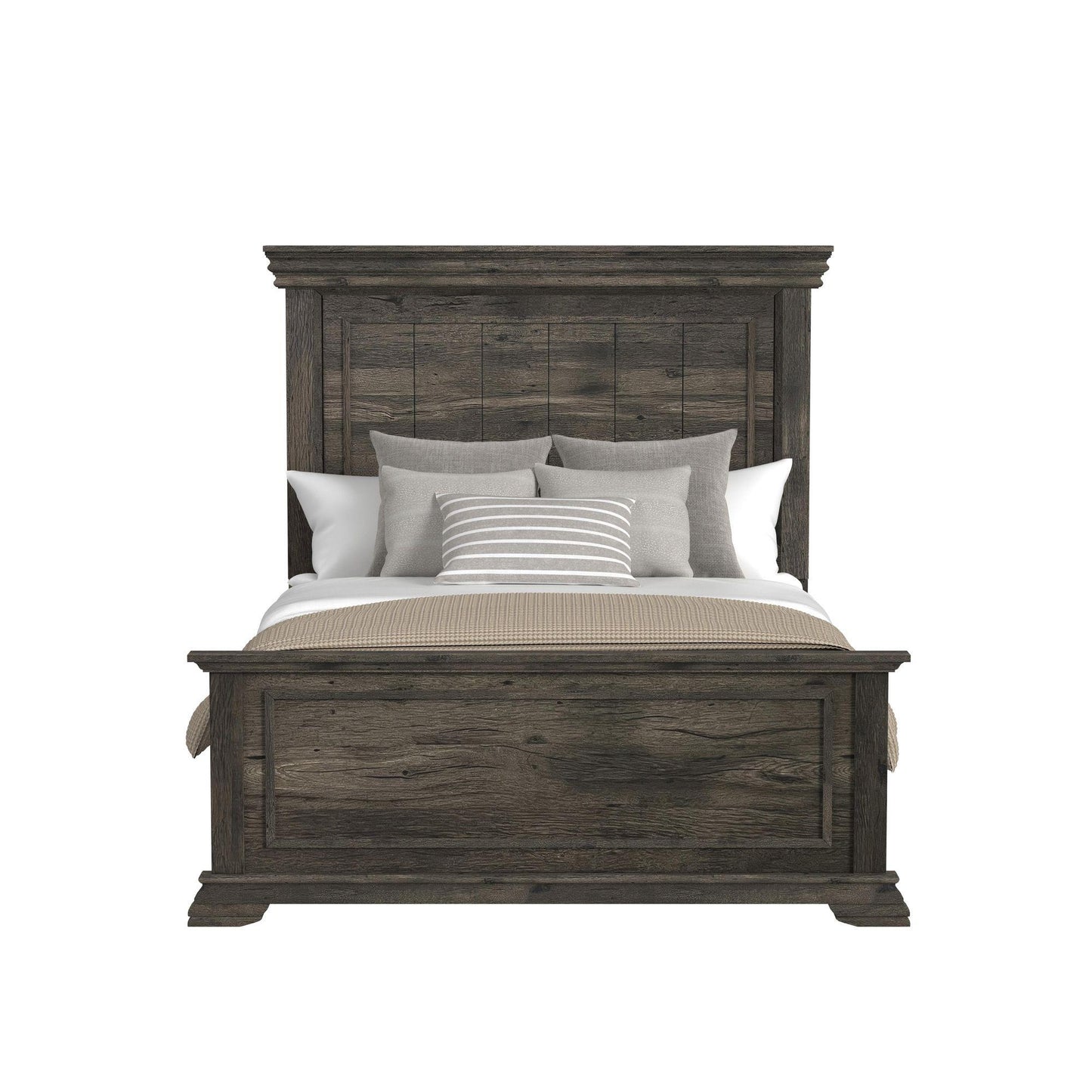  Elements International Park Ridge B-13130-8-QB Queen Panel Bed IMAGE 2