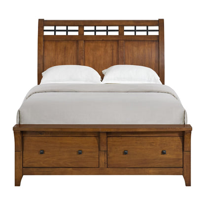  Elements International Gage B-15580-5-QSB Queen Sleigh Storage Bed IMAGE 2