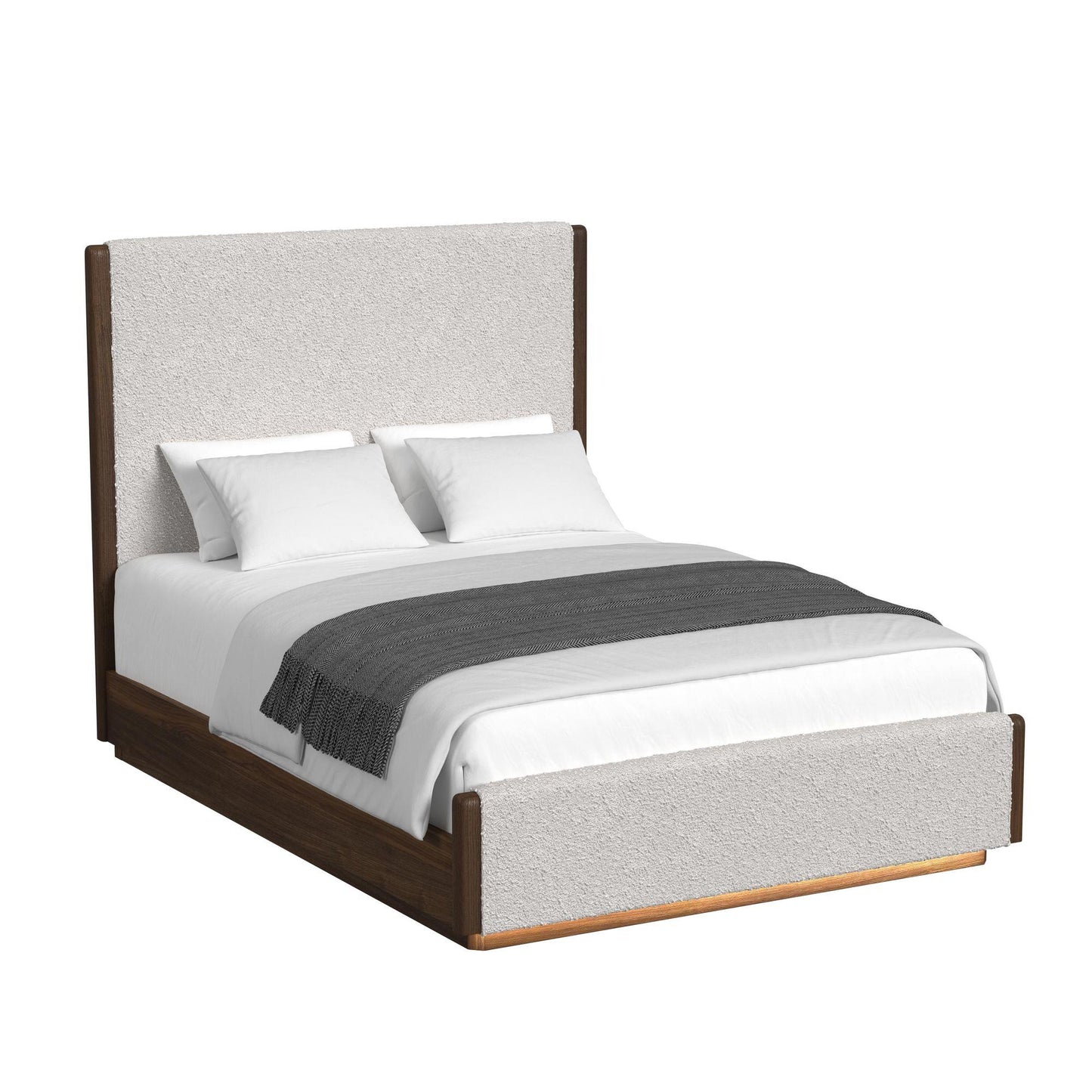  Elements International Brisbane B-16760-5-QUB Queen Upholstered Bed IMAGE 1