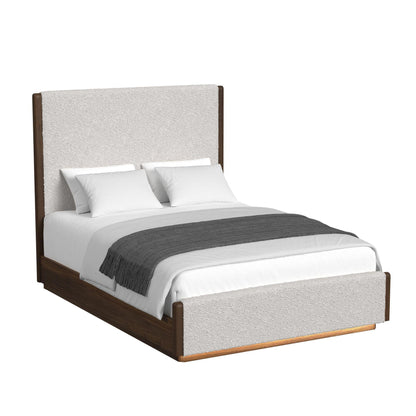 Elements International Brisbane B-16760-5-QUB Queen Upholstered Bed IMAGE 1