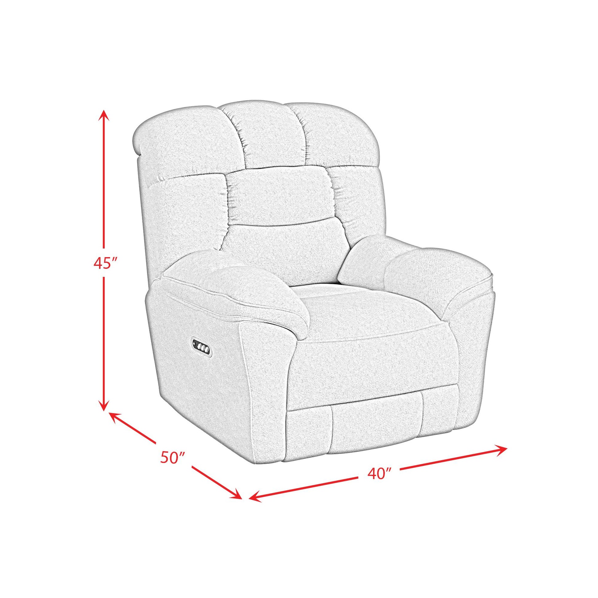  Elements International Kelsey U-17440-11591-105PPP Recliner IMAGE 9