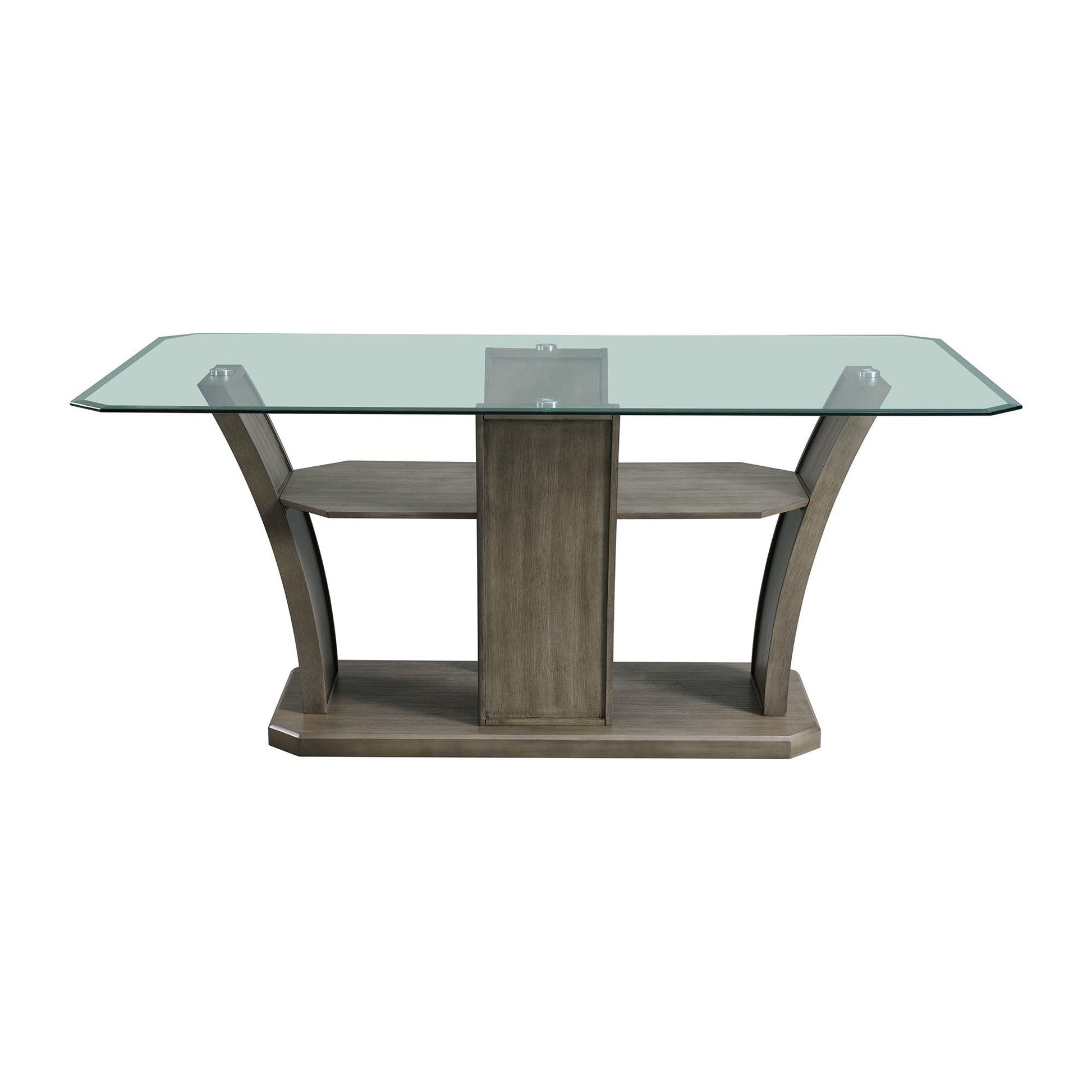  Elements International Dapper DPR300DTB Rectangular Dining Table IMAGE 2