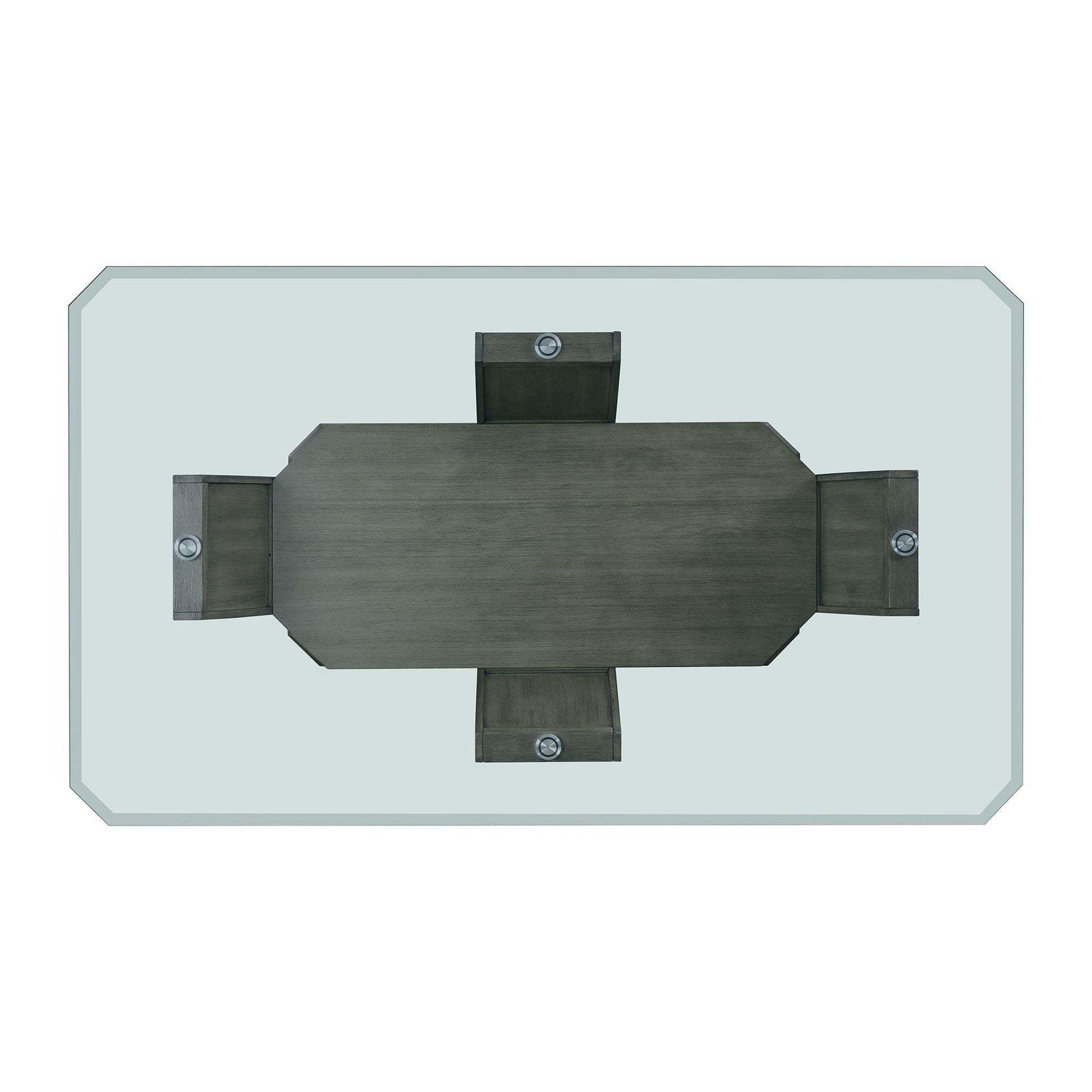  Elements International Dapper DPR300DTB Rectangular Dining Table IMAGE 5