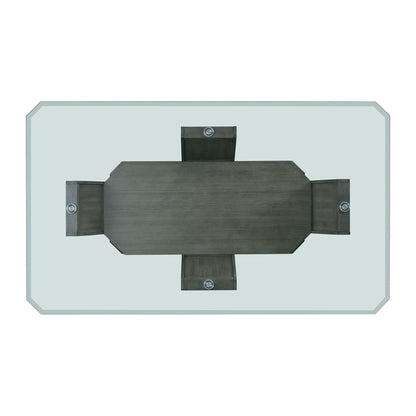  Elements International Dapper DPR300DTB Rectangular Dining Table IMAGE 5