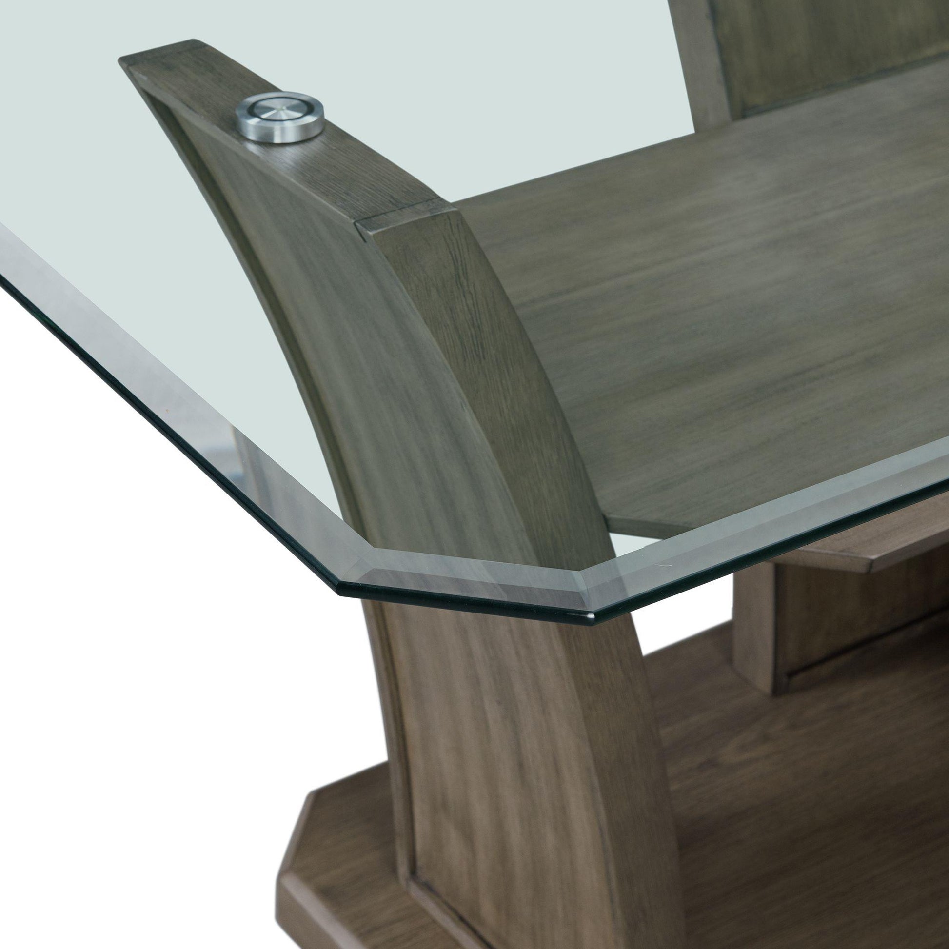  Elements International Dapper DPR300DTB Rectangular Dining Table IMAGE 6