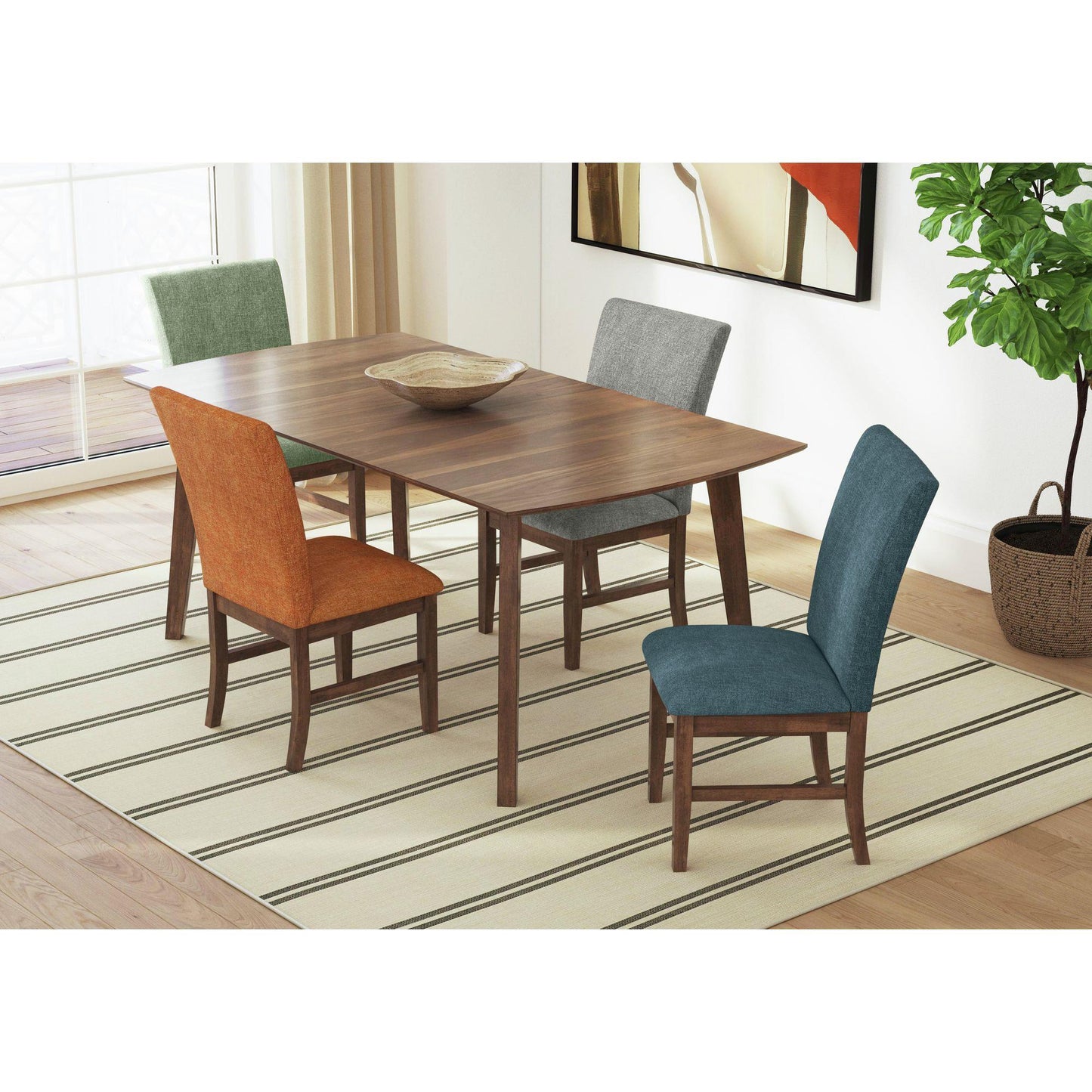  Elements International Santa Barbara D-16550-5-DT1 Rectangular Dining Table IMAGE 3
