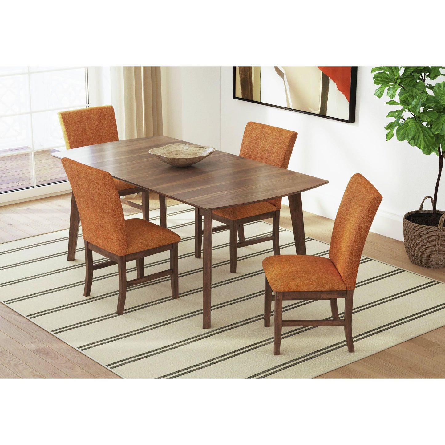  Elements International Santa Barbara D-16550-5-DT1 Rectangular Dining Table IMAGE 5