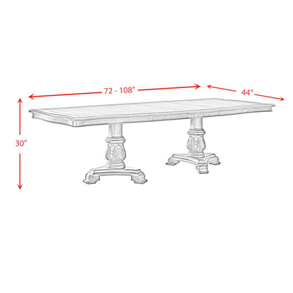  Elements International Madison Park D-10460-5-DT Rectangular Dining Table IMAGE 9