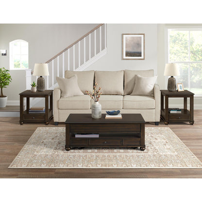  Elements International Wagner T-15740-5-RCT Rectangular Lift-Top Coffee Table IMAGE 4