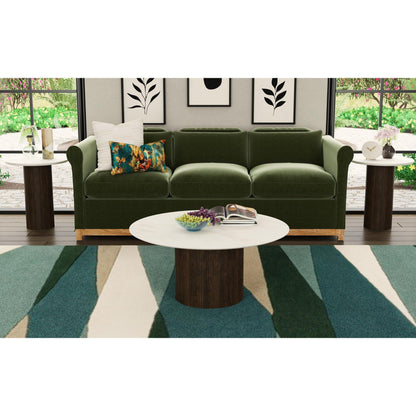  Elements International Sylvie T-16000-5-RCT Round Coffee Table IMAGE 2