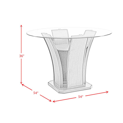  Elements International Dapper DPR300RCDTTB Round Counter Table IMAGE 9
