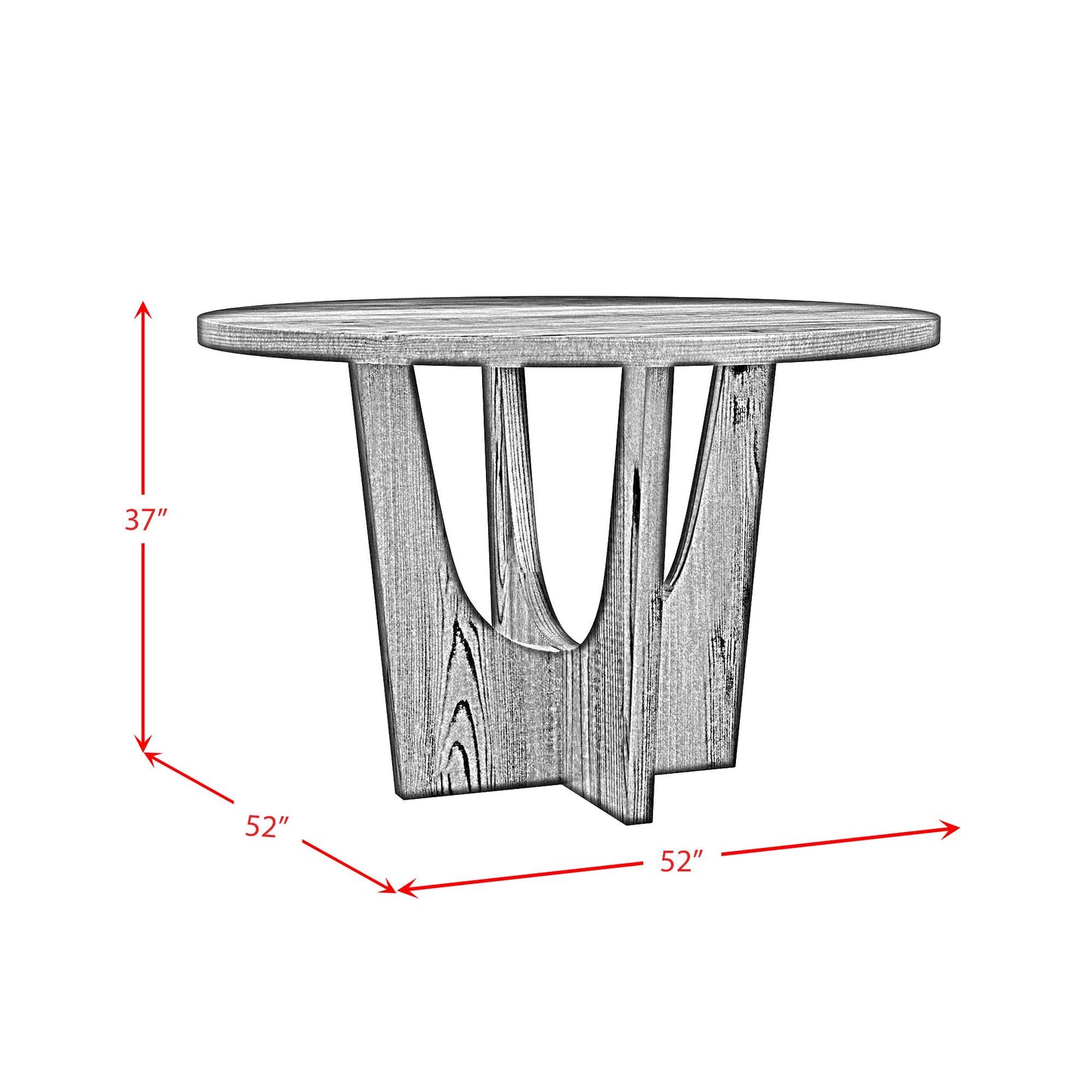  Elements International Oregon D-17380-8-CT1 Round Counter Table IMAGE 7