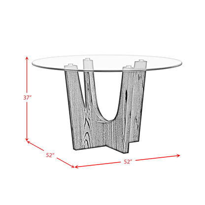  Elements International Oregon D-17380-8-CT3 Round Counter Table IMAGE 8