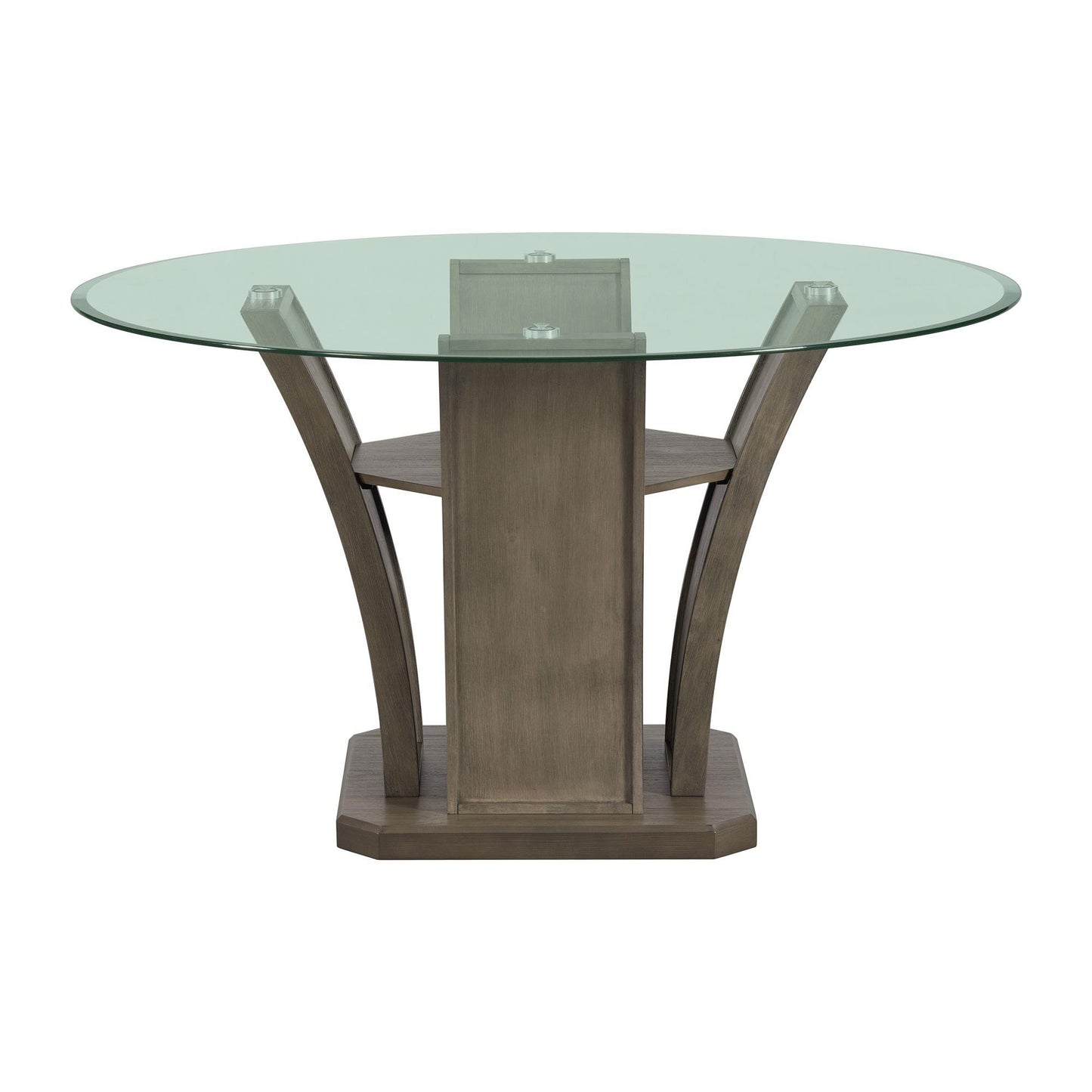  Elements International Dapper DPR300RDTTB Round Dining Table IMAGE 2