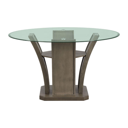  Elements International Dapper DPR300RDTTB Round Dining Table IMAGE 2