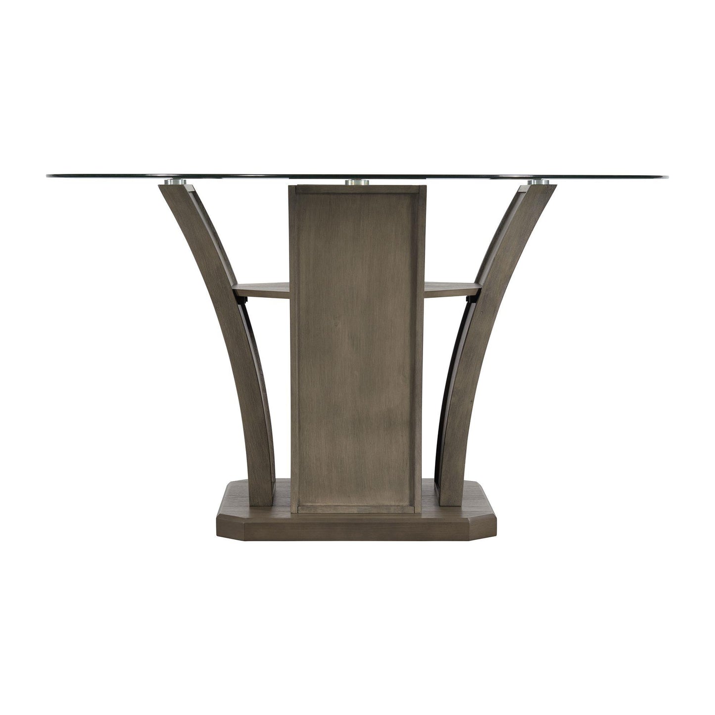  Elements International Dapper DPR300RDTTB Round Dining Table IMAGE 3