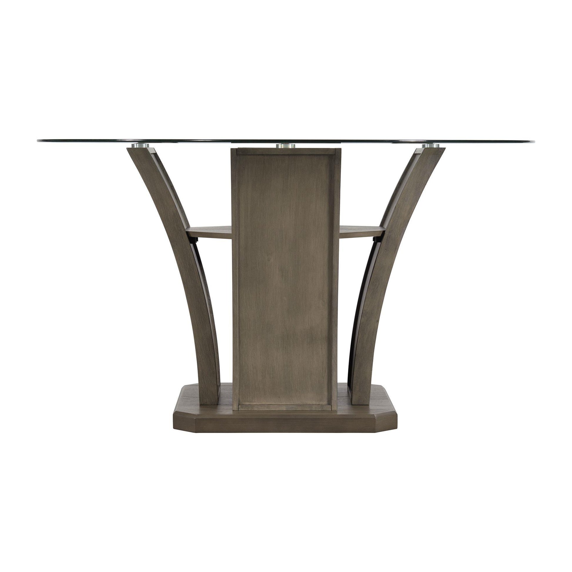  Elements International Dapper DPR300RDTTB Round Dining Table IMAGE 3