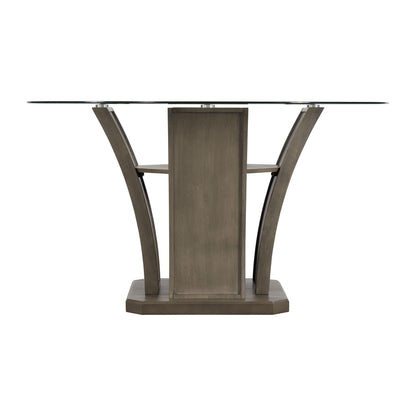  Elements International Dapper DPR300RDTTB Round Dining Table IMAGE 3