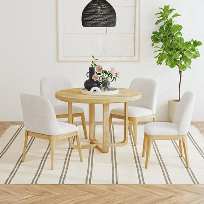  Elements International Ridgemont D-14440-6-RDT Round Dining Table IMAGE 5