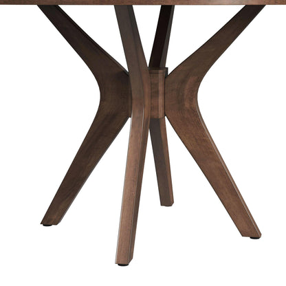  Elements International Santa Barbara D-16550-5-RDT Round Dining Table IMAGE 10