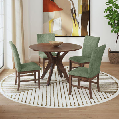  Elements International Santa Barbara D-16550-5-RDT Round Dining Table IMAGE 4