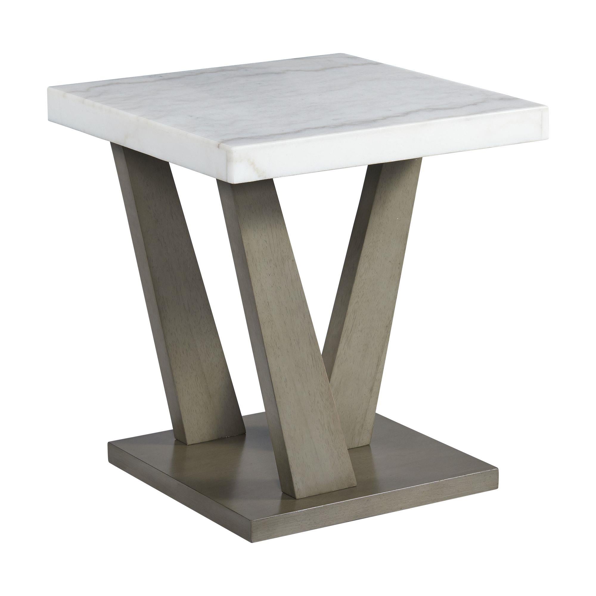  Elements International Greta T.6850.ET Square End Table IMAGE 1