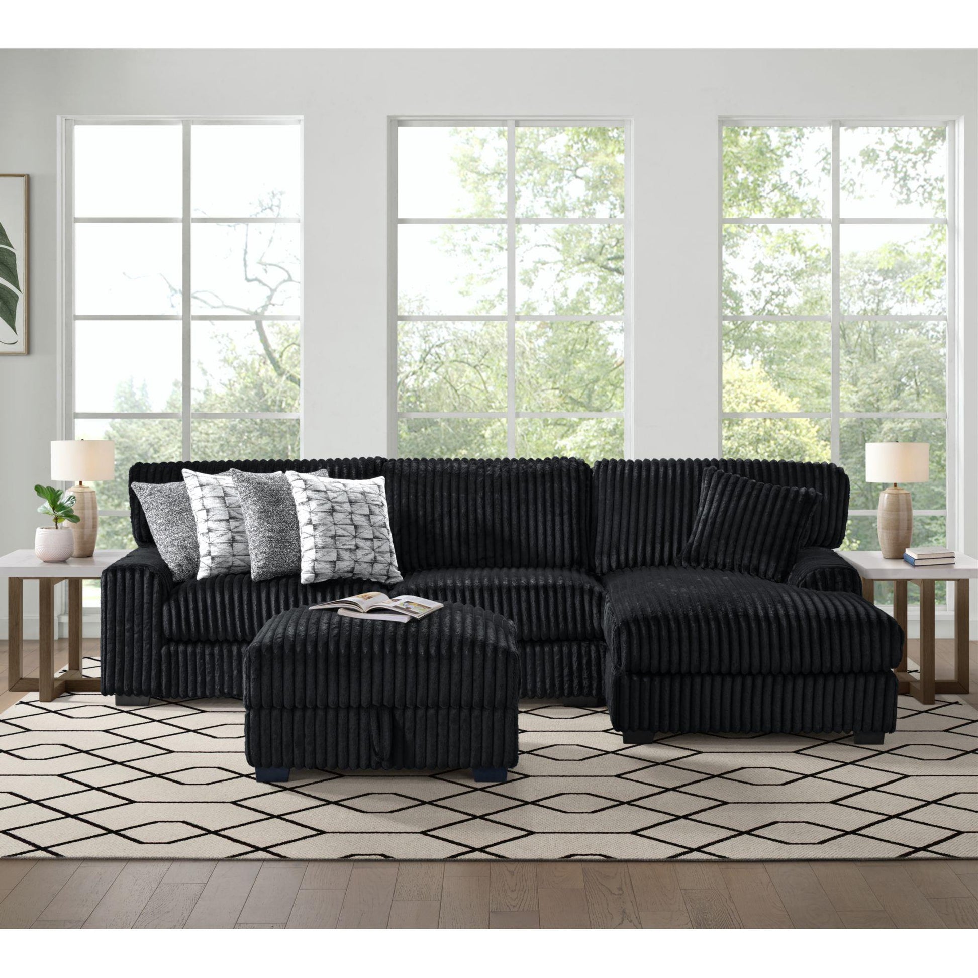  Elements International Nightfall U-16570-10473-000 Storage Ottoman IMAGE 4
