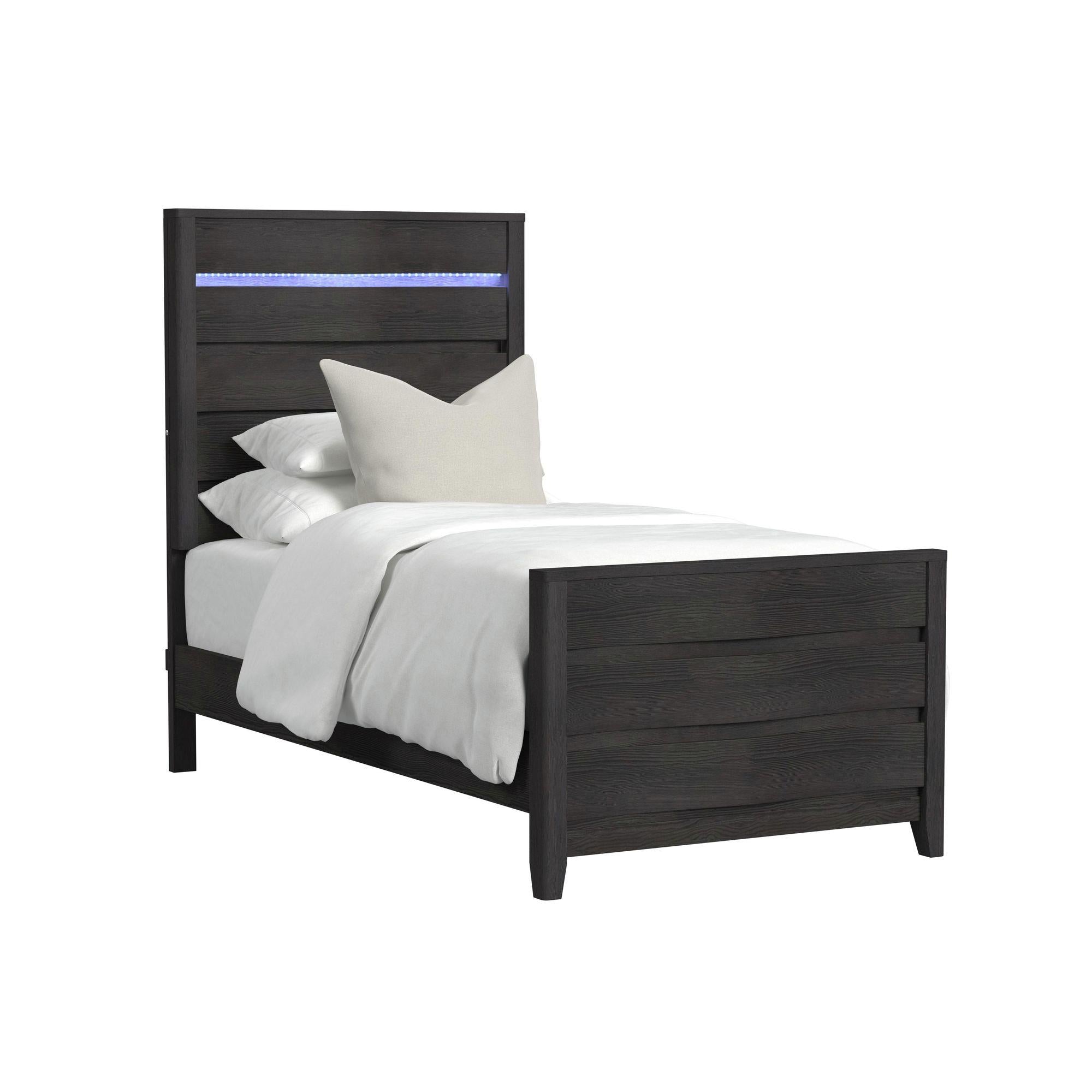  Elements International Tobias B-15990-8-TBL Twin Bed IMAGE 1