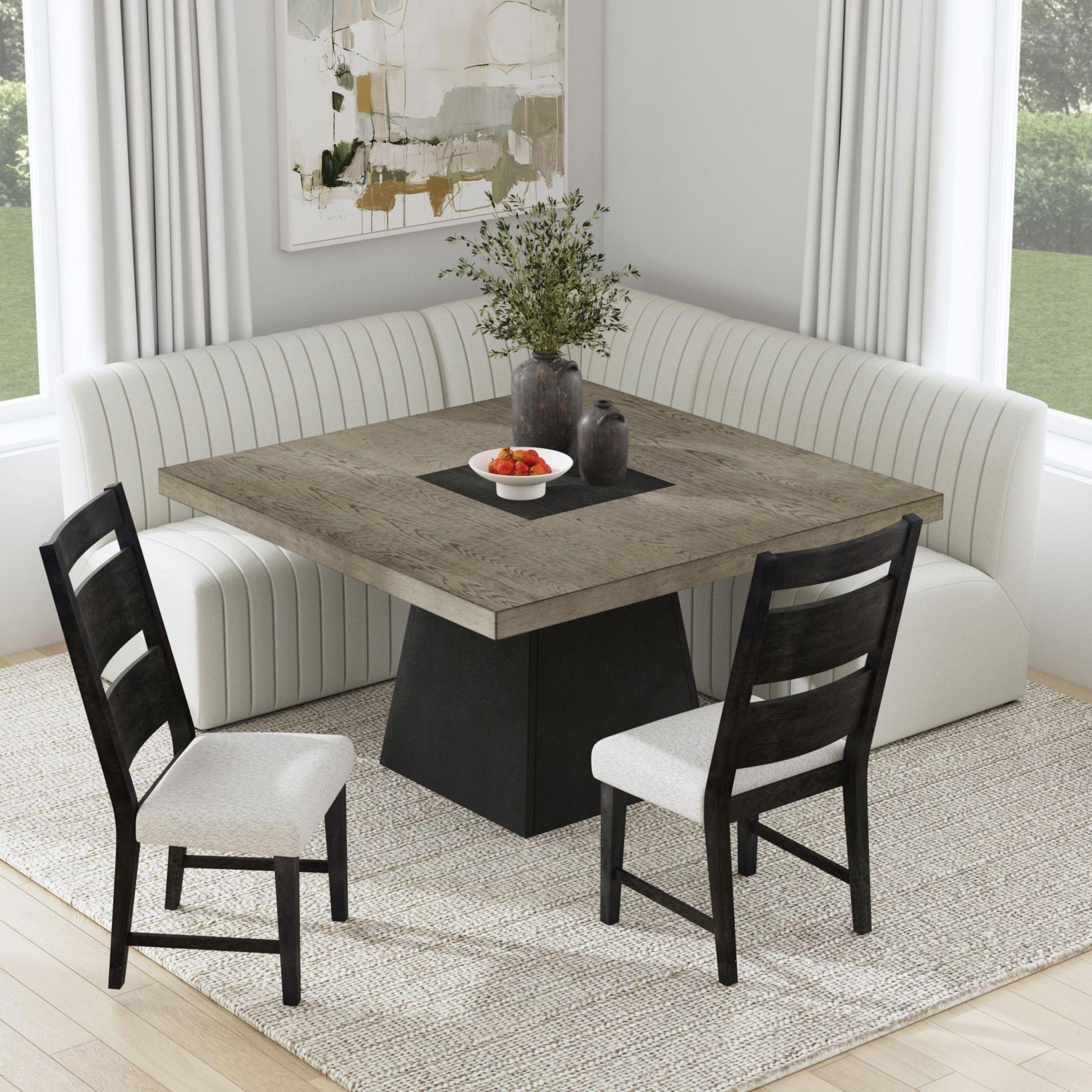  Elements International Jemma D-7570-6-BN Upholstered Bench IMAGE 7