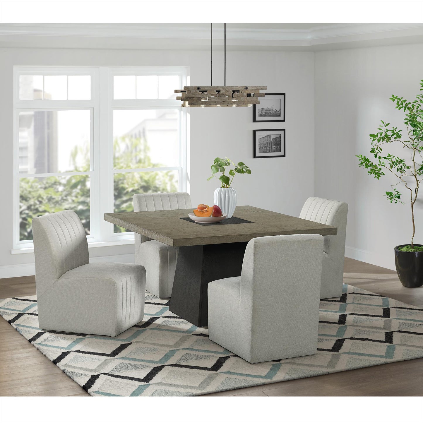  Elements International Jemma D-7570-6-SC Upholstered Side Chair IMAGE 4