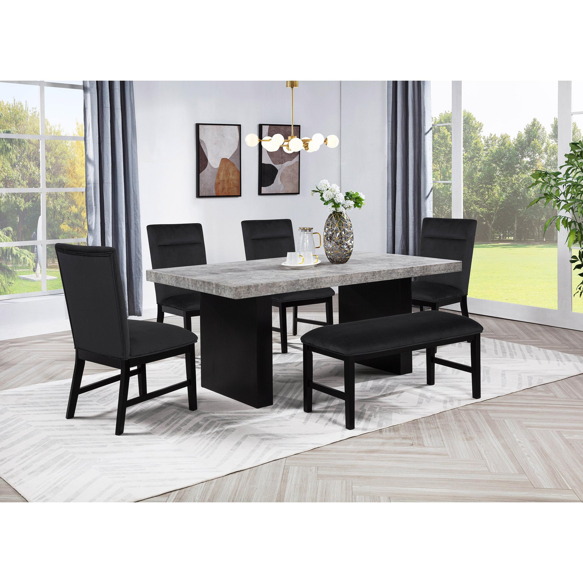  Crown Mark Sebastian Dining Chair 2225S-BK IMAGE 3