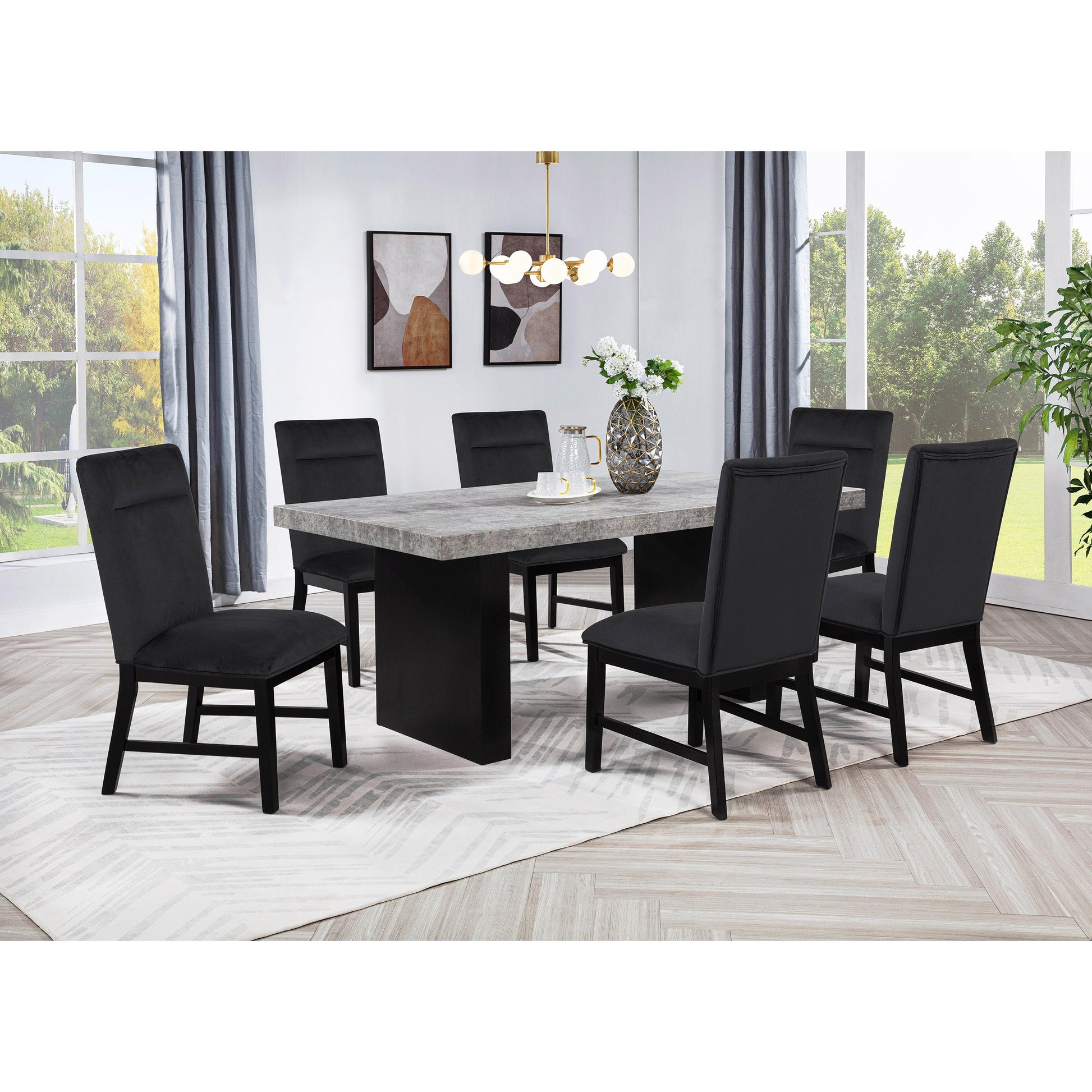  Crown Mark Sebastian Dining Chair 2225S-BK IMAGE 5