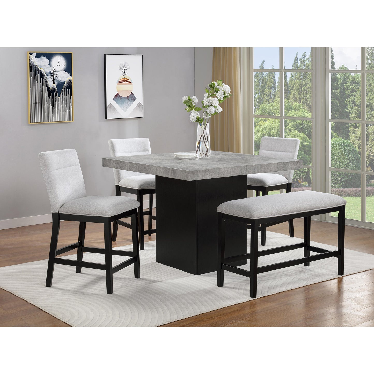  Crown Mark Sebastian Counter Height Bench 2725-BENCH IMAGE 2