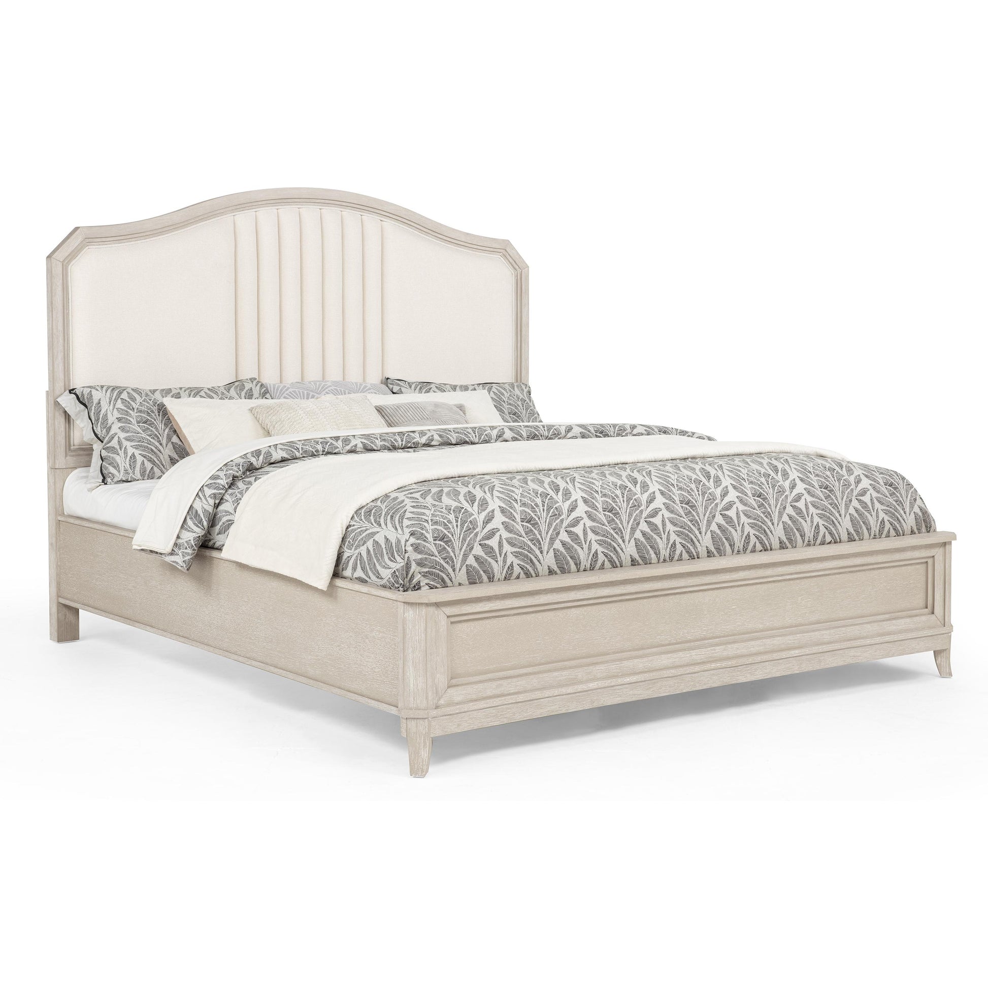  Crown Mark Napoli Queen Upholstered Panel Bed B1140-Q-HB/B1140-KQ-RAIL/B1140-Q-FB IMAGE 1