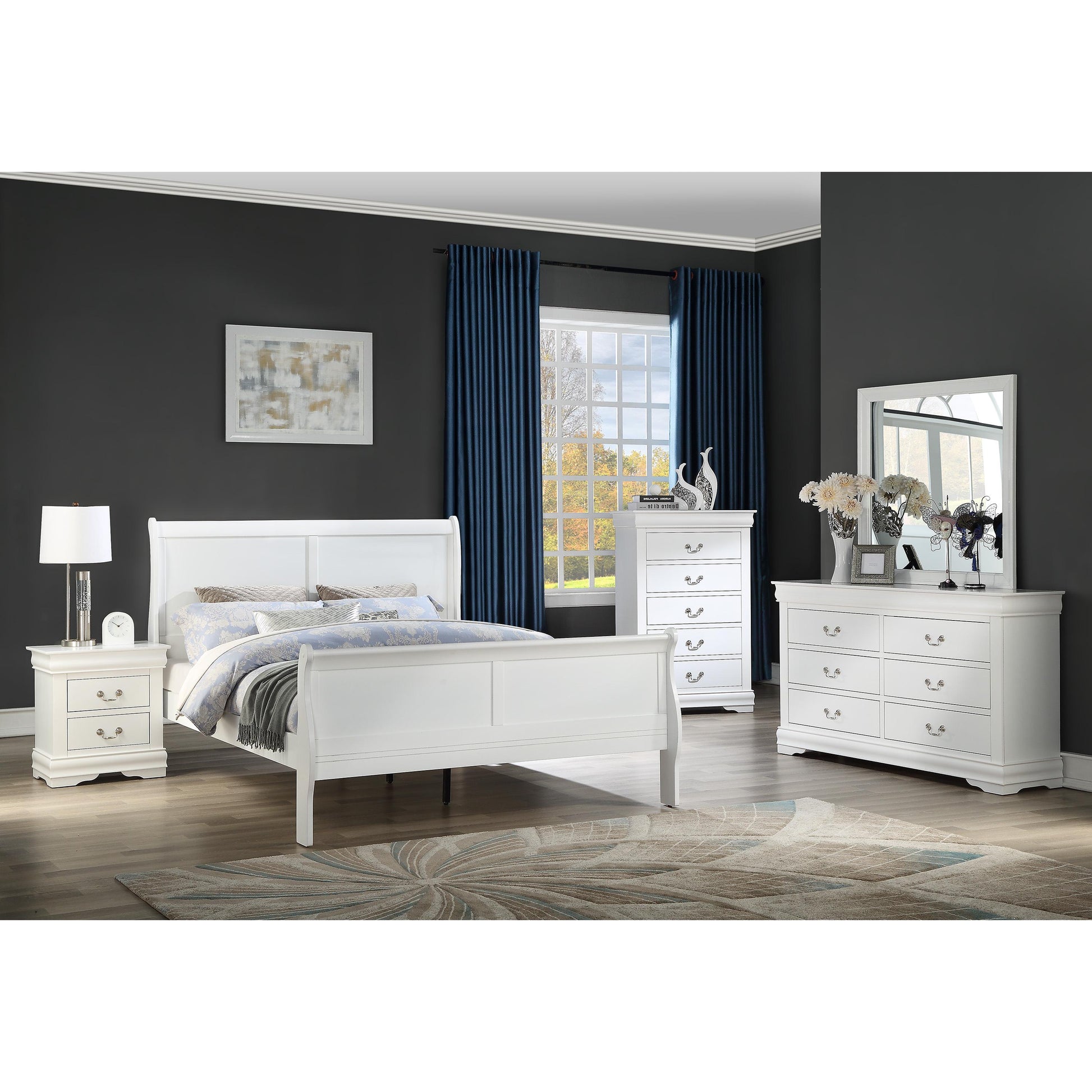  Crown Mark Louis Philip 2-Drawer Nightstand B3750-2 IMAGE 2