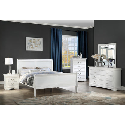  Crown Mark Louis Philipe Queen Panel Bed B3750-Q-HBFB/B3750-Q-RAIL IMAGE 3
