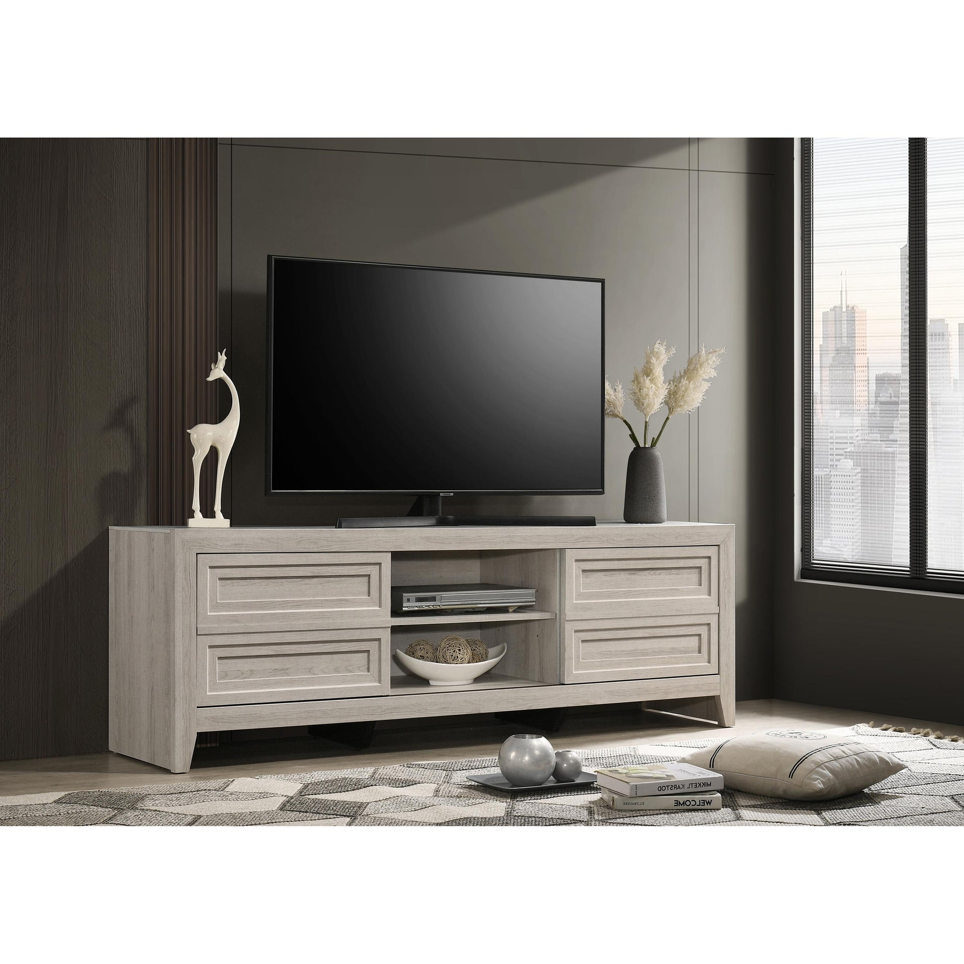  Crown Mark Lorraine TV Stand with Cable Management B6600-9 IMAGE 2